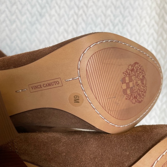 Vince Camuto Fermel Suede Tassel Boots Womens Size 6M Brown - Picture 6 of 6